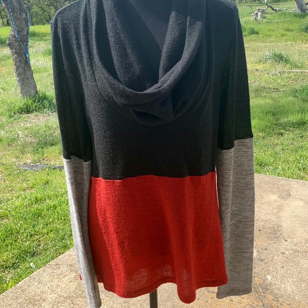 Cowl Neck Long Sleeve Tunic Sweater